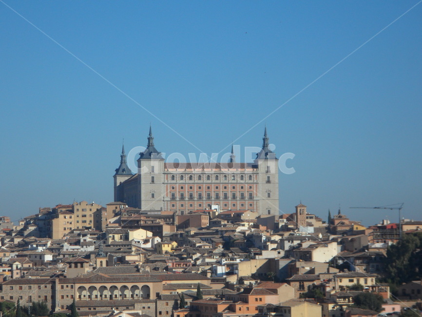 스페인,톨레도,성,알카사르,유럽,세르반데스언덕,건축물,뾰족한탑,첨탑,spain,toledo,alcazar,europe,castle,architecture,spire,tower,해외,외국,세계,foreign,oversea,world