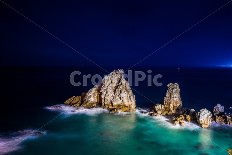 야경,추암해변,동해바다,바다,밤,풍경,자연,풍경,nature,landscape,promontory,곶,sea,ocean,대양,water,물,outdoors,옥외,land,땅