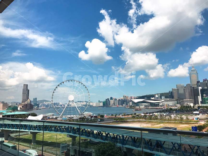 홍콩,hongkong,홍콩대관람차,홍콩런던아이,hongkongobservationwheels,맑은하늘,해외,외국,구름,하늘,홍콩풍경,홍콩낮,낮
