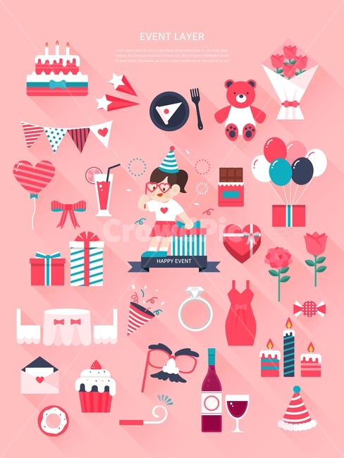 gift,birthday,balloon,doll,ring,bouquet,discount,character,dessert,cake,event,Firecracker,shopping