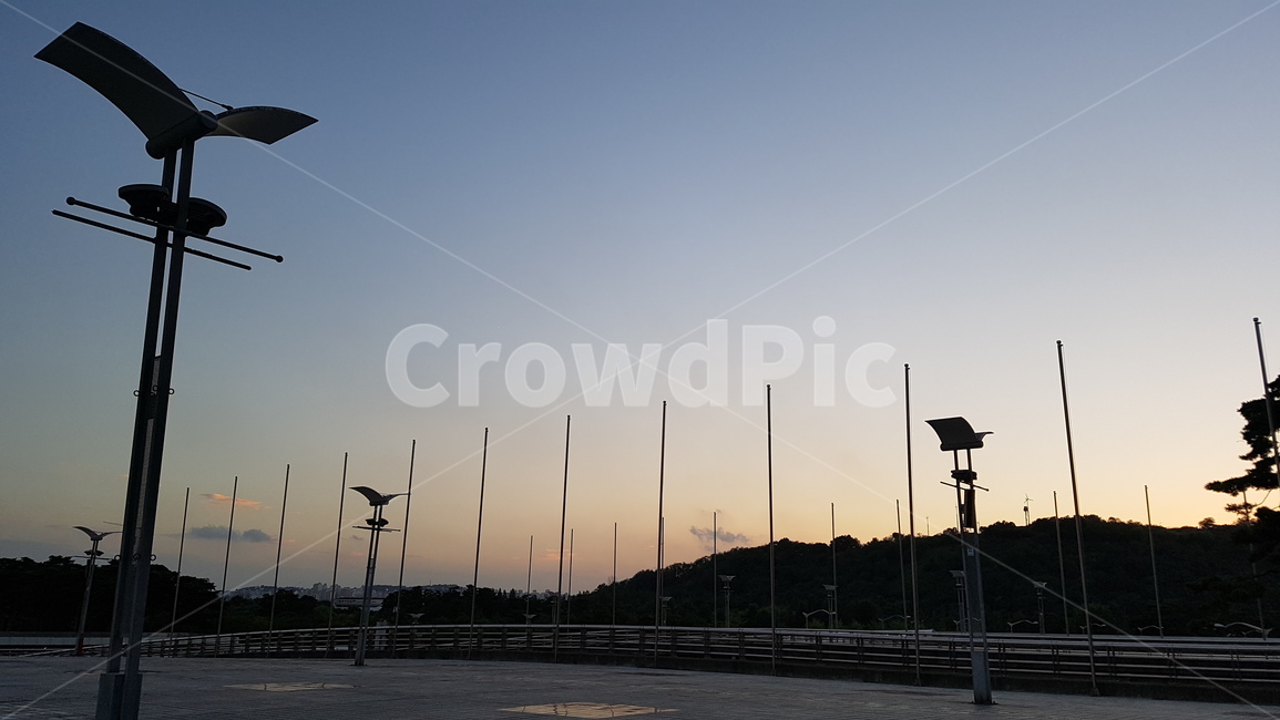 노을,가로등,하늘,저녁,밤,밤하늘