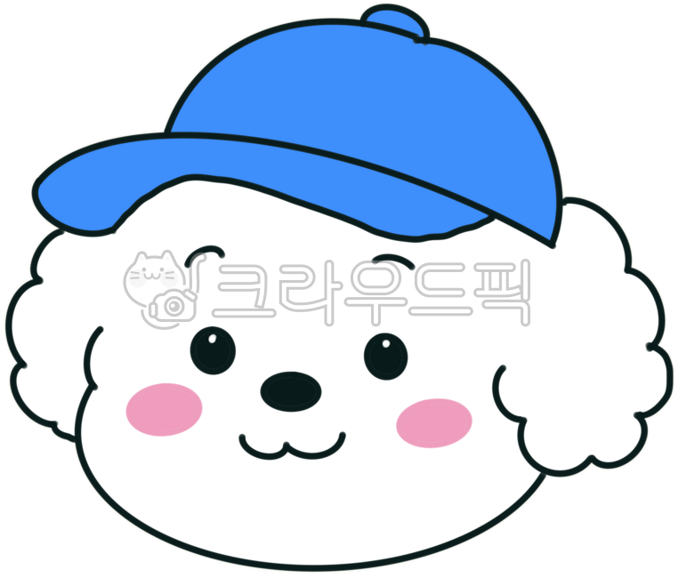 모자,파란모자,모자쓴강아지,귀여운얼굴,캐릭터얼굴,강아지얼굴,댕댕이,복실이,동그란얼굴,모자아이콘,파란색모자,감성아이콘