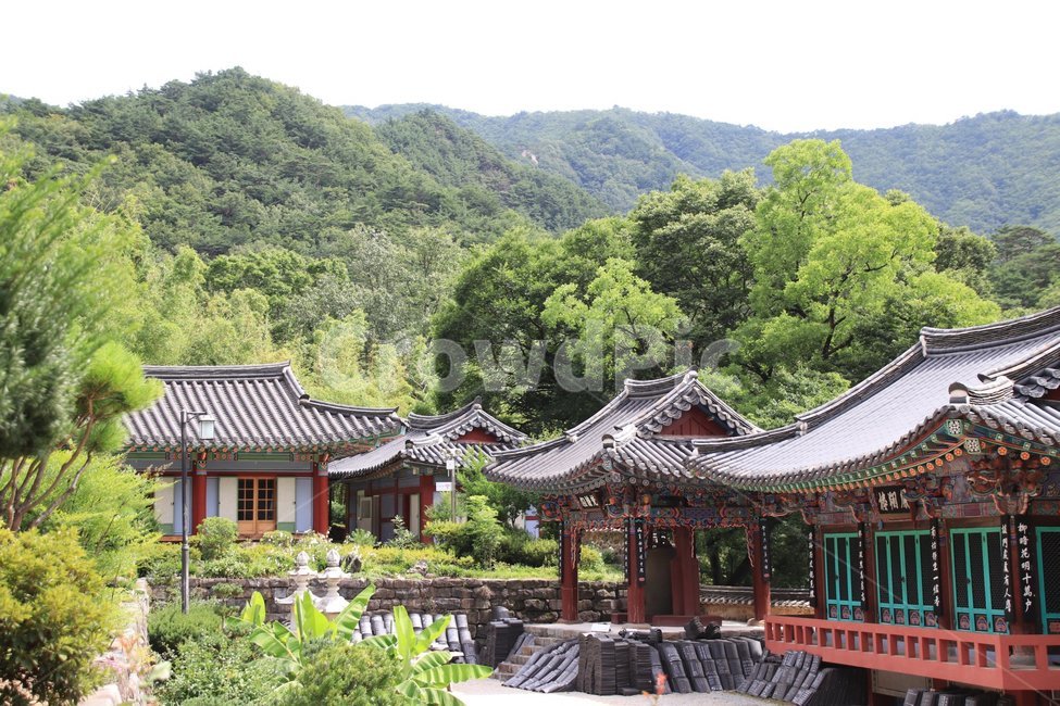풍경,사찰,여름,대원사,지리산,한국전통,한국문화,korean traditional,korean culture,종교,신앙,religion,belief,faith,건축물,건물외관,exterior,building,structure,architecture,construction