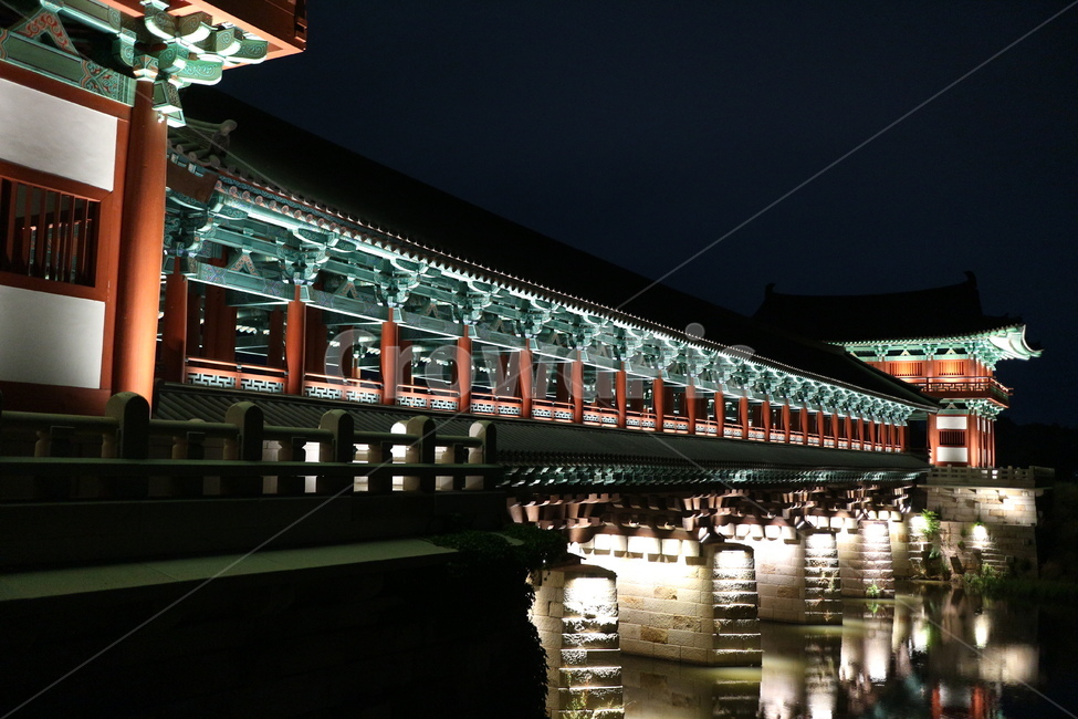 월정교,야경,경주,한옥,한국전통,아름다운전통