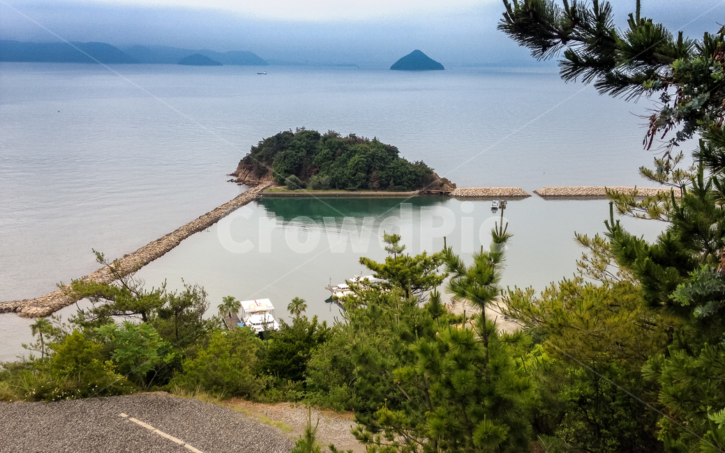 일본,다카마츠,섬,바다,바닷가,해안,하늘