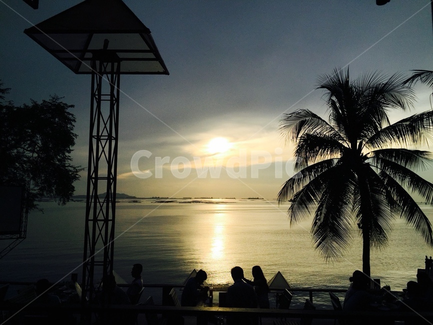 해변,노을,야자수,하늘,sky,palmtree,beach,sunset,휴양지,자연,풍경,nature,landscape,실루엣,그림자,silhouette,shadow,tree,나무,plant,식물