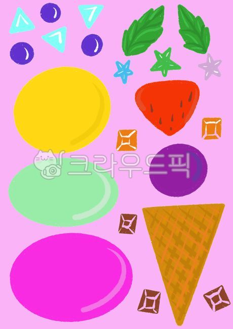 making,art,ice cream,childrens art,assembling,circle,leaf