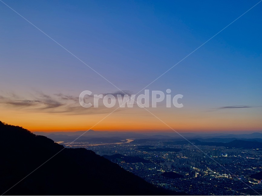 대한민국,대구,앞산전망대,등산,노을,야경,daegu,자연,nature,경치,outdoors,옥외,sunset