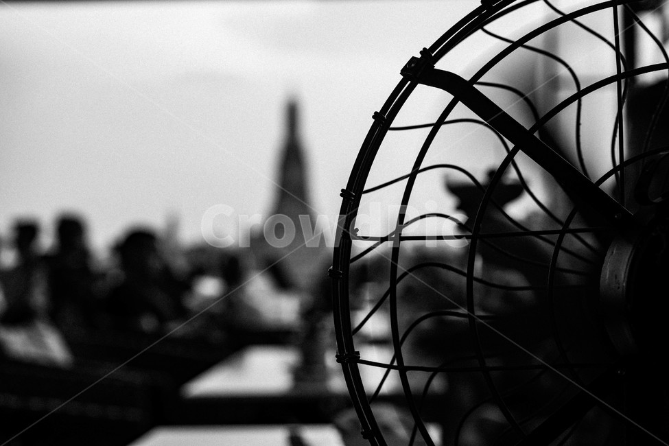 방콕,왓아룬,bangkok,watarun,선풍기,여름,fan,summer,태국,thailand,흑백,모노톤,monochrome,black and white