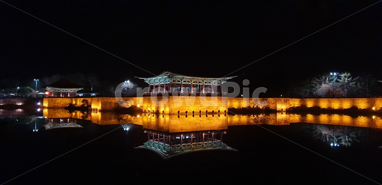경주,동궁,월지,야경,반영