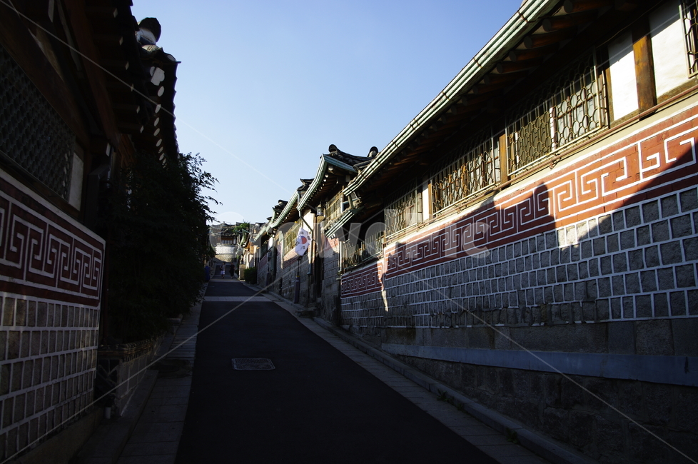 한옥,전통가옥,한국,하늘,지붕,담장,walkway,보도,path,통로