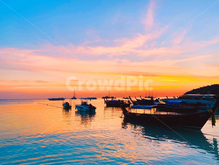 바다,노을,배,배경,섬,여름,낚시,sunset,자연,해,sun