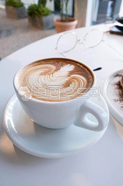 라떼, 라떼아트, 커피, 카페라떼, 바닐라라떼, 사진,이미지,일러스트,캘리그라피 - natsu u작가