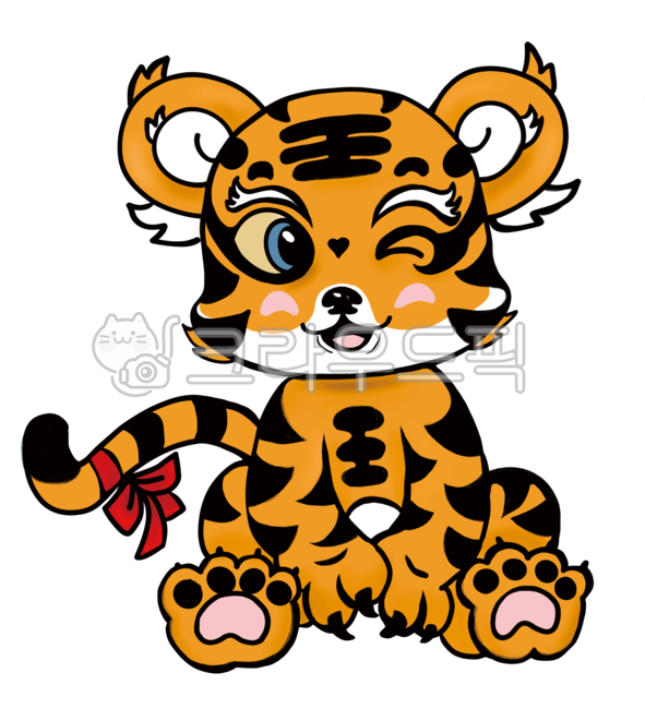 호랑이,아기호랑이,호랑이캐릭터,2022년동물,2022년
