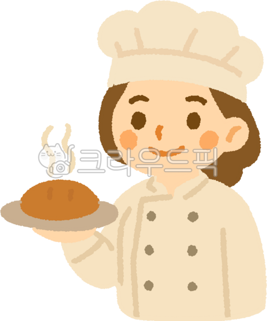 요리사, 셰프, 귀여운요리사, 직업일러스트, 요리하는사람, 사진,이미지,일러스트,캘리그라피 - 디긋시옷작가