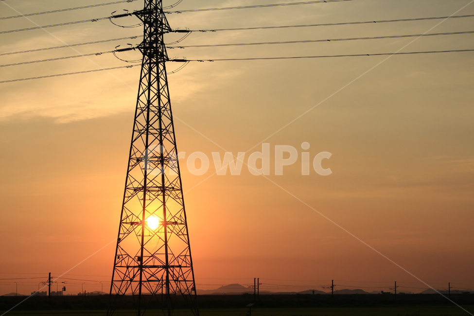 철탑,전기,태양,전력,전력시설,에너지,에너지산업,energy industry