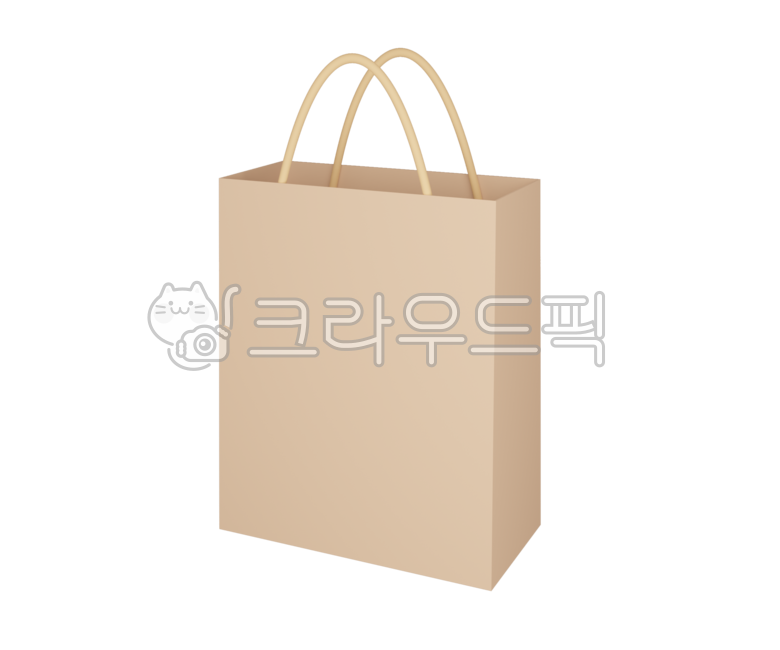 쇼핑백,쇼핑,종이,손잡이,있는,종이가방,심플,간단,여유,일러스트,그림,3d,bag,shopping,paper,material,illust,illustraion,물건,물체,yellow,ivory,color,세련된,png