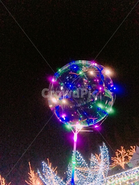 led,풍선,형형색색,불빛,빛,조명,야경,밤,풍경,nightscape,night,landscape,사물,물건,오브젝트,thing,object,matter,lighting,sphere,구체