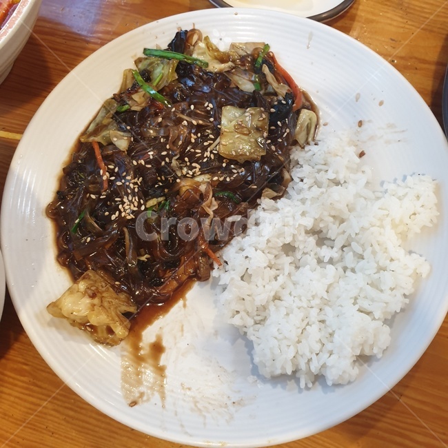 잡채밥,밥,잡채,음식,rice