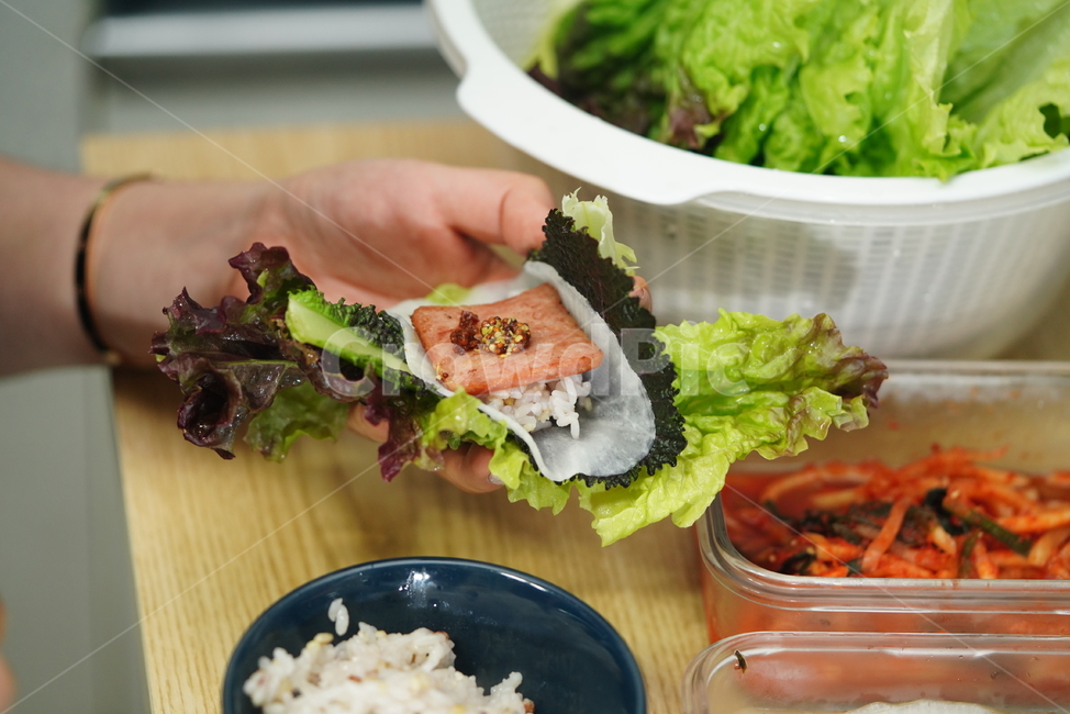 쌈,음식,식사,안주,먹거리,food,한식,채소,야채,식물,스팸,햄,음식,식재료,요리,food,cook,meal,dishes,food reserves