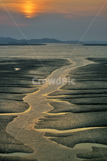 영종도,서해,인천,정서진,일몰,석양,갯벌,갯골,썰물,바다,자연,풍경,nature,landscape