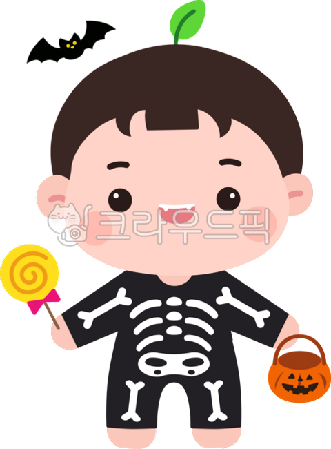 할로윈,할로윈데이,해골,박쥐,사탕,호박바구니,10월,코스프레,귀여운,남자,어린이