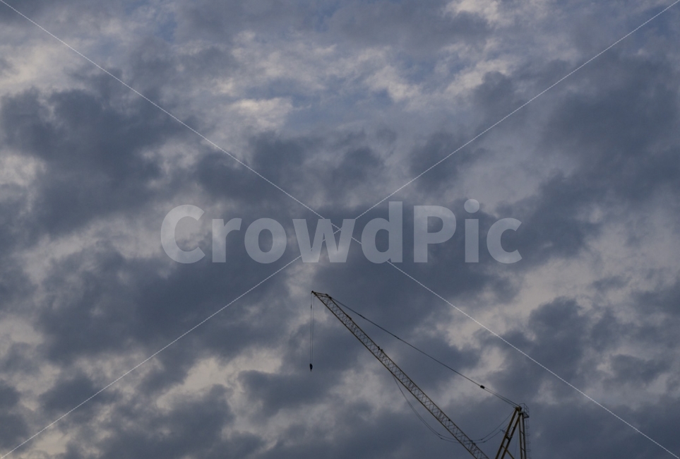 구름,공사,하늘,오후,크레인,산업,industry,industrial,건설업,건축업,construction industry