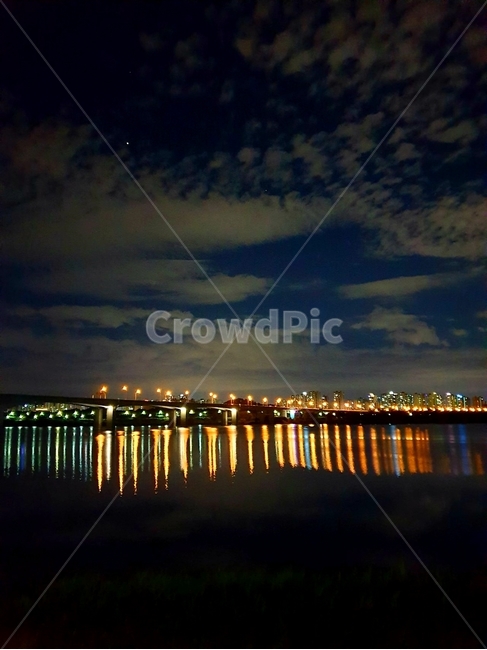 한강,밤,야경,조명,밤풍경,밤하늘