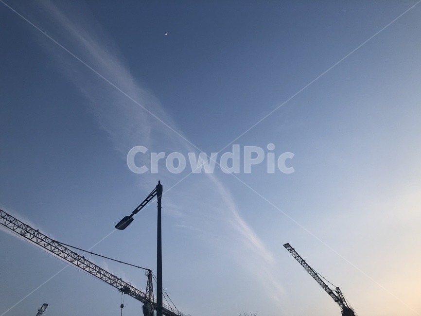 constructioncrane,건설크레인,건설,하늘,sky,공사