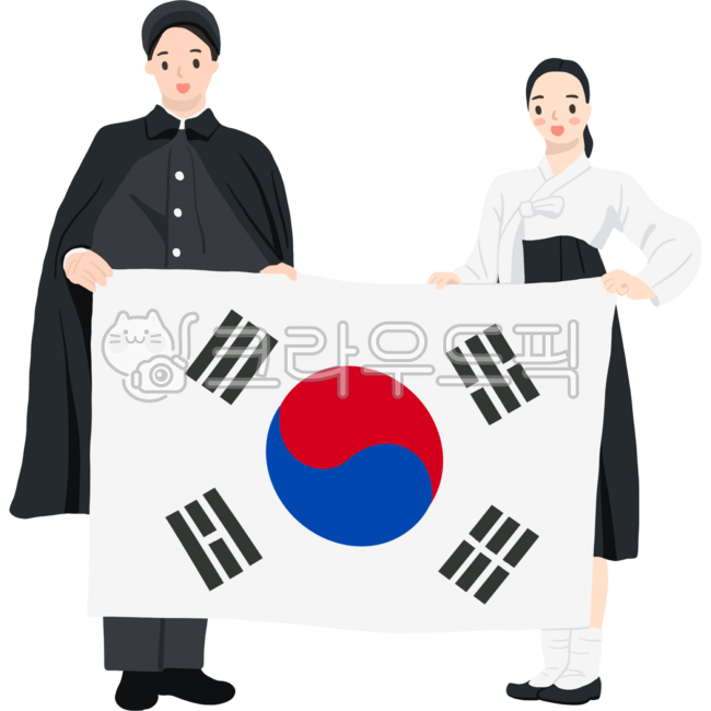 31st,815th,Liberation,Liberation Day,Korean Independence Day,Independence Movement,March 1st,Yu Gwan-sun,Japanese colonial period,Taegeukgi,Yu Gwan-sun wearing Taegeukgi,Person wearing Taegeukgi,Person waving Taegeukgi,Girl waving Taegeukgi,