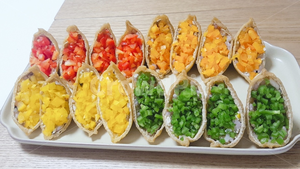 paprika,paprica,파프리카,유뷰초밥,무지개초밥,채소,요리,cook