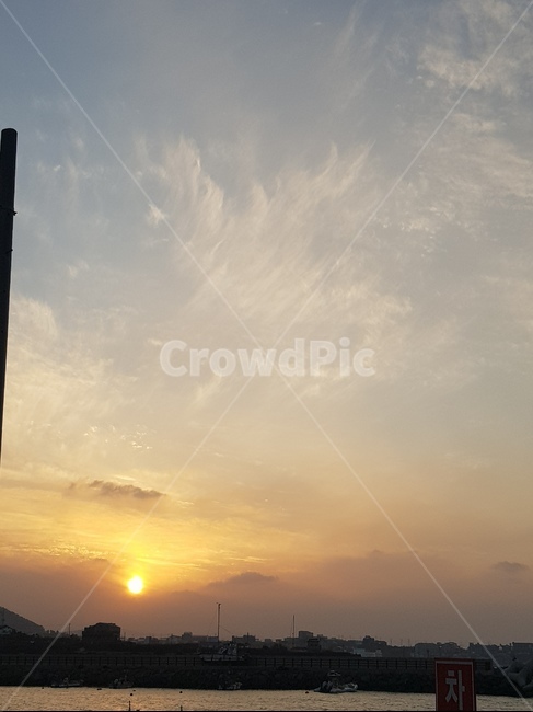 바다,해변,파도,노을,모래,석양