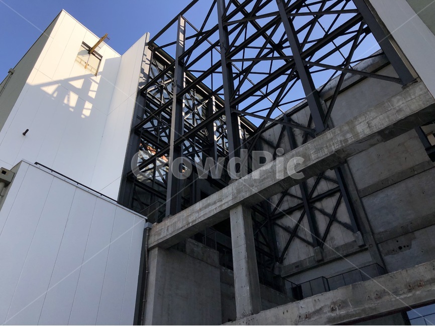 소각장,하늘,철,빛,햇빛,콘크리트,철골,건축물,건물외관,exterior,building,structure,architecture,construction