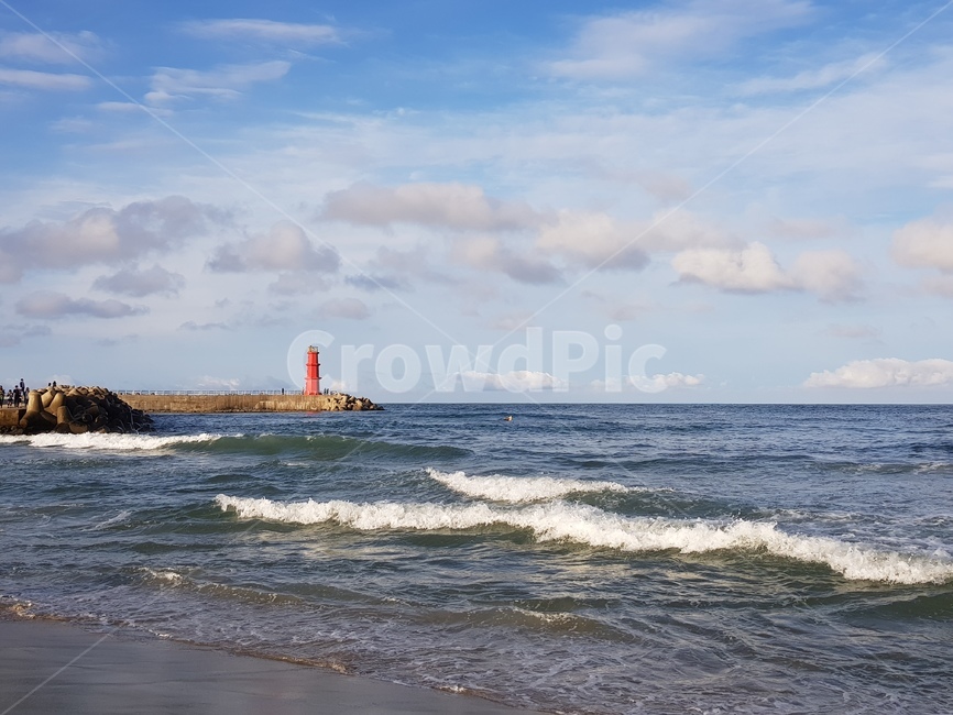 바다,파도,등대,자연,풍경,동해,등대,lighthouse