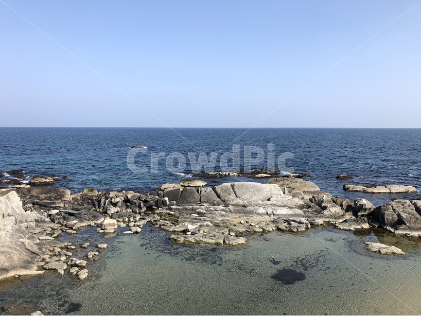 바위,겨울,강릉,푸른바다,한국,자연,풍경,nature,landscape,promontory,곶