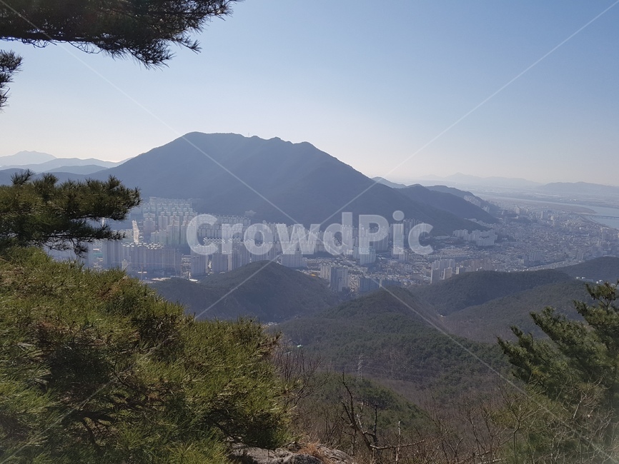 산,자연,nature,outdoors,지평선,부산,금정산,busan,mountain,landscape,horizon,trees,나무