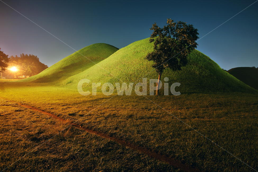 신라왕릉,경주,노서리고분군,왕릉,신라시대,무덤,사적제39호,고분,돌무지덧널무덤,돌방무덤,노서동,야경,통일신라,야경,밤,풍경,nightscape,night,landscape,한국전통,한국문화,korean traditional,korean culture,랜드마크,landmark,tourist attraction,한국랜드마크,한국관광지,한국명소,korea landmark,korea tourist attraction,field,들,outdoors,옥외,grassland,목초지,mound,투수판