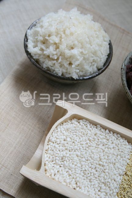 찹쌀, 쌀, 쌀밥, 잡곡밥, 밥, 사진,이미지,일러스트,캘리그라피 - Nmaejangdot작가