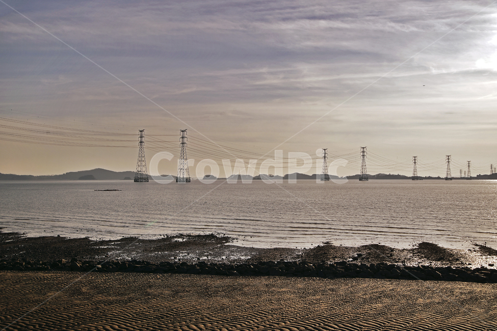 구봉도,대부도,바다,썰물,철탑,해솔길,서해,송전탑,자연,풍경,nature,landscape