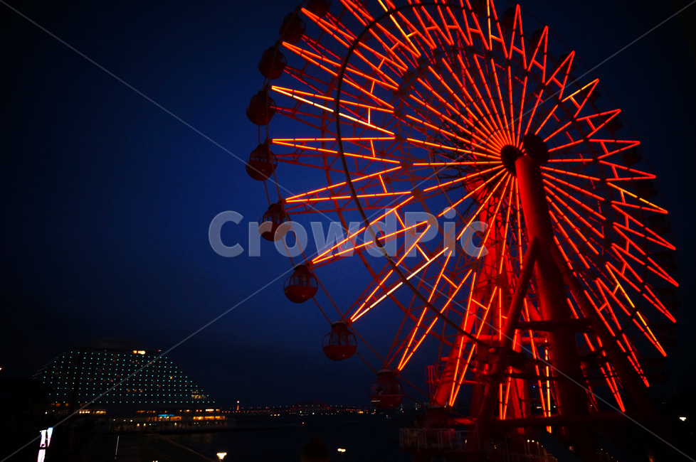 night view,ferris wheel,Ferris wheel date,Emotion,Emotional photo