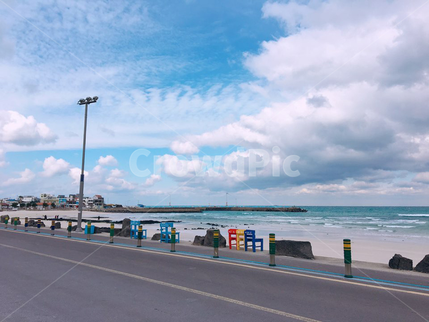 바다,구름,파란색,하늘,제주도,도로,sky,바닷가,제주도,jeju,jeju island