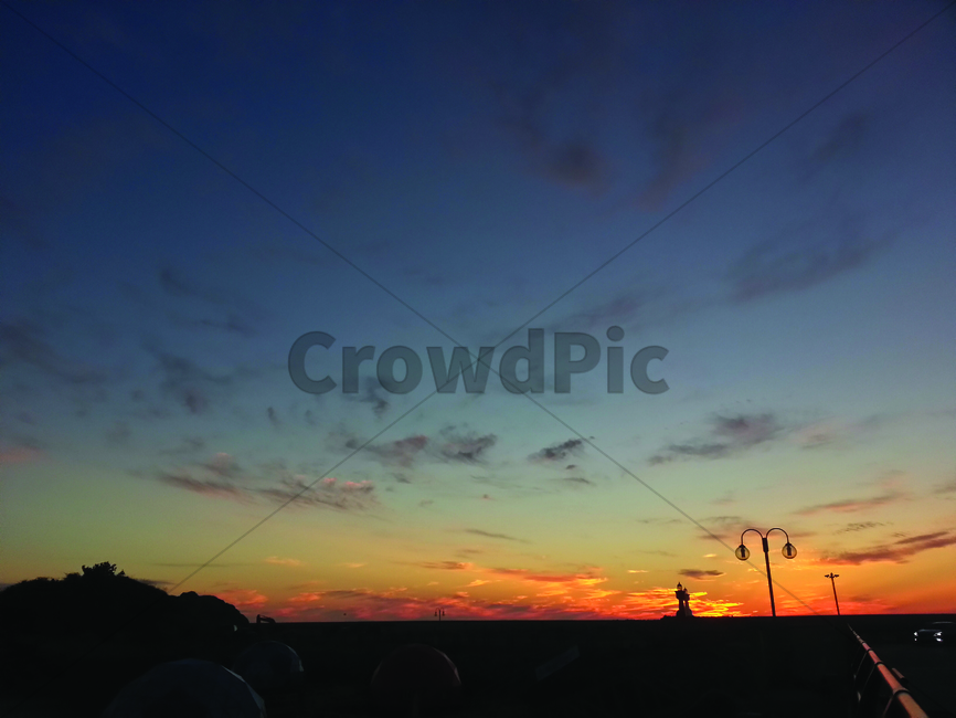 nature,자연,황혼,하늘,일몰,붉은하늘,sunset,sky,구시포,저녁노을,노을