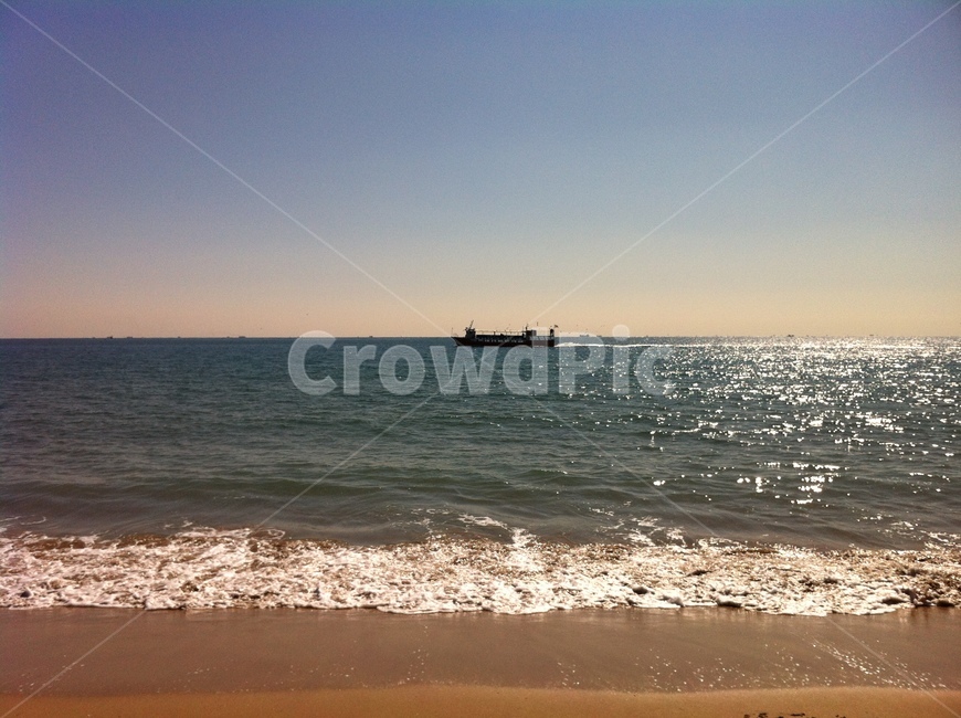 바다,배,햇살,파도,배경,풍경,해변,바다,beach,sea