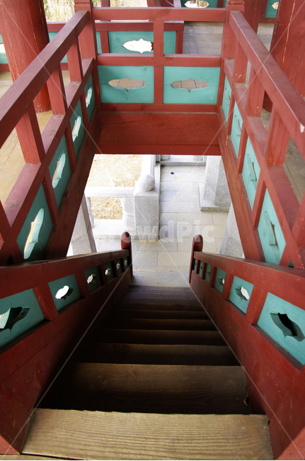 계단,나무,전통,난간,handrail