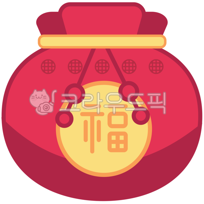 복주머니, 복주머니일러스트, 설날, 추석, 새해, 사진,이미지,일러스트,캘리그라피 - ludadadat작가