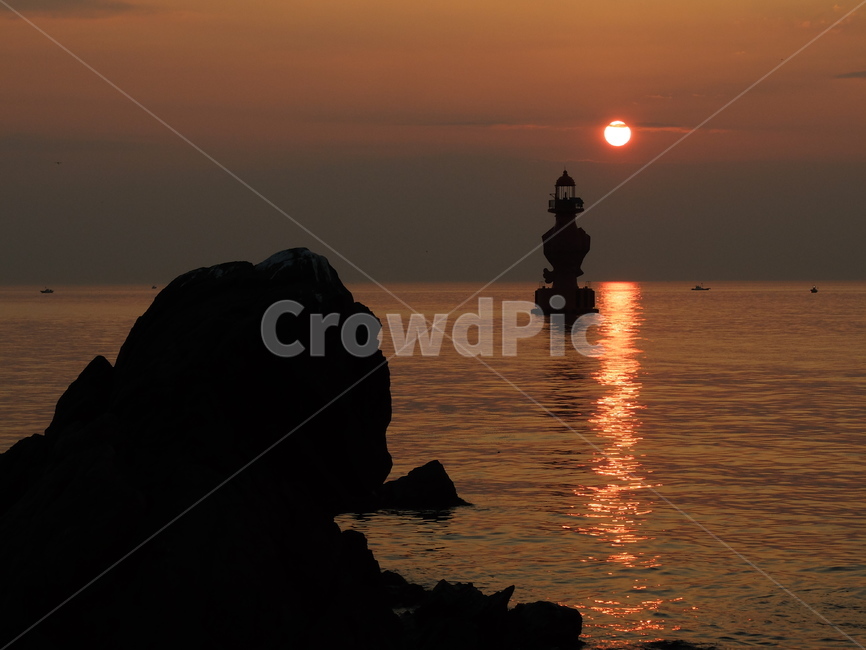 아침노을,일출,해맞이,동해바다,등대,등대,lighthouse