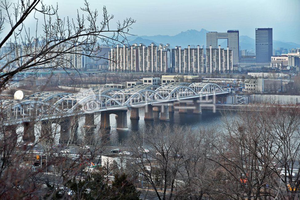 용양봉저정공원,이촌동,올림픽대로,한강,풍경,자연,한강철교