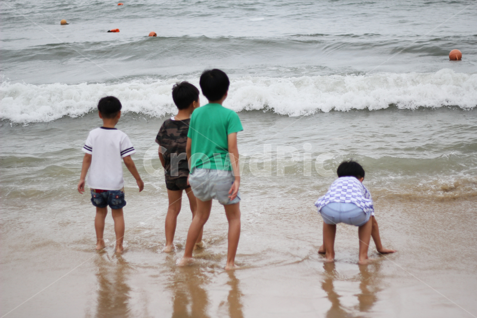 바닷가,배경,풍경,바다,아이들,남자아이들,행복,주말,해수욕장,송도