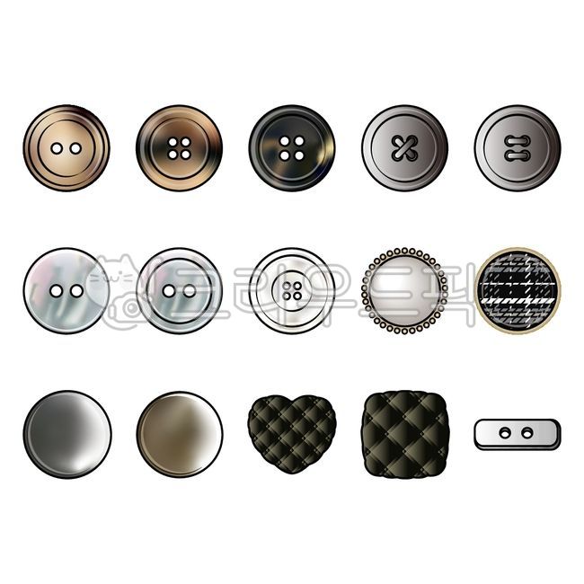 fashion, clothing, clothes, button, buttons, 사진,이미지,일러스트,캘리그라피 - kunstBB작가