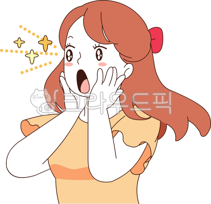 놀람, 감정, 표현, 어머나, 이벤트, 사진,이미지,일러스트,캘리그라피 - jinseo작가